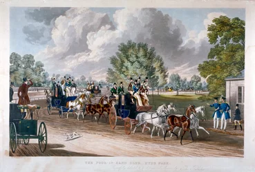 Le Club des Quatre-en-main, Hyde Park, Londres, 1838