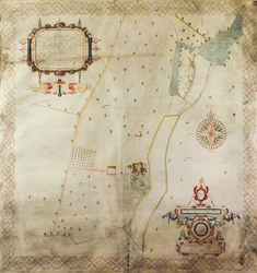 Carte du manoir de Shifnal, Shropshire, 1635