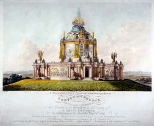 Temple de la Concorde, Green Park, Westminster, Londres, 1814