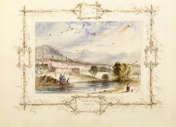 Vue de Houston, vers 1846