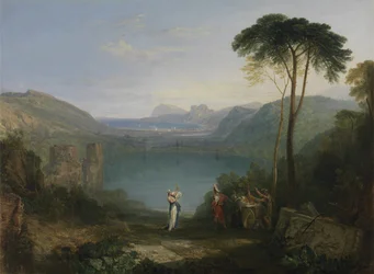 Lac Averne : Énée et la Sibylle de Cumes