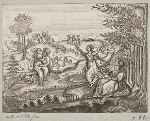 Illustration pour Adam Olearius, "Persianischer Rosenthal von einem Sinnreichen Poeten Schich Saadi [...]", Schleswig 1660