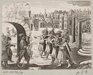 Illustration de Adam Olearius, “Persianischer Rosenthal von einem Sinnreichen Poeten Schich Saadi [...]”, Schleswig 1660