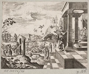 Illustration pour Adam Olearius, “Persianischer Rosenthal von einem Sinnreichen Poeten Schich Saadi [...]”, Schleswig 1660
