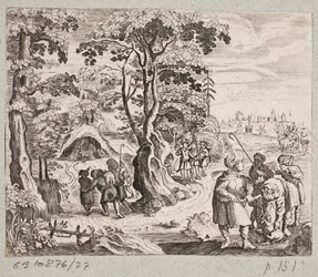 Illustration pour Adam Olearius, “Persianischer Rosenthal von einem Sinnreichen Poeten Schich Saadi […]”, Schleswig 1660