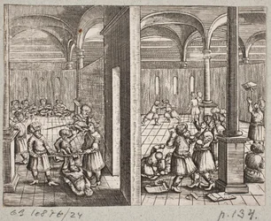 Illustration pour Adam Olearius, "Persianischer Rosenthal von einem Sinnreichen Poeten Schich Saadi [...]", Schleswig 1660