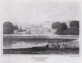 Badminton, vue générale, Gloucestershire