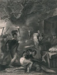 Le Massacre des druides, milieu du XIXe siècle