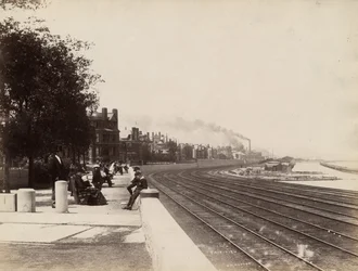 Vue de la 35e rue vers le nord, Chicago, c.1888