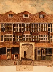 Auberge du Cerf Blanc, Bishopsgate Street, vers 1810