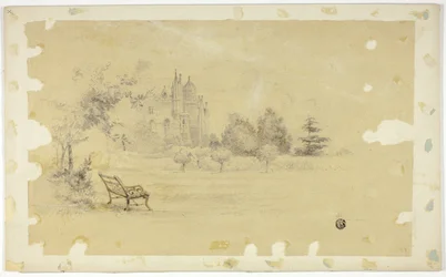 Lande de Sainte-Anne avec bâtiment