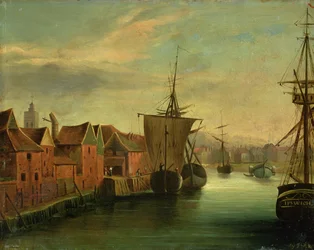 Quai Sainte-Catherine, Ipswich, vers 1830