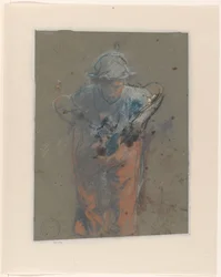 Femme penchée en avant