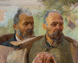 Deux têtes de vieillards