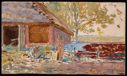 Fin du siècle - 31 décembre 1899, paysage avec un cercueil