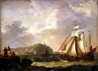 Un pink néerlandais retournant à terre