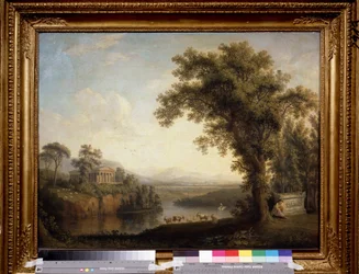 Paysage antique avec tombe de Phaeton