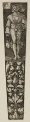 Fourreau de dague avec un lansquenet