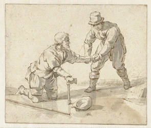 Deux hommes sur la glace