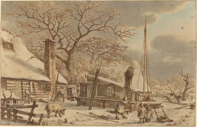 Ferme en hiver
