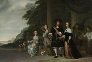 Pieter Cnoll, Cornelia van Nijenrode, leurs filles et deux serviteurs esclaves