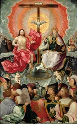 Panneau central du triptyque avec l