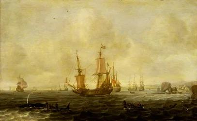 Flotte baleinière hollandaise, milieu du XVIIe siècle