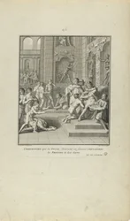 Ceremonies que les Incas Observent en Faisant Chevaliers/les Princes de leur Sang. (from book, Histoire des Yncas...etc.)