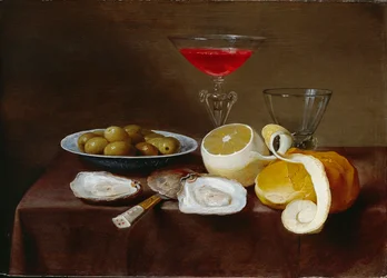 Nature morte avec huîtres