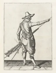 Mousquetaire retirant la baguette, c.1600