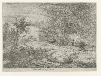 Paysage avec une ferme