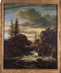 Paysage norvégien avec cascade