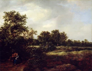 Paysage de dunes avec des amoureux, 1647