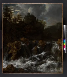 Paysage avec cascade, avant 1682