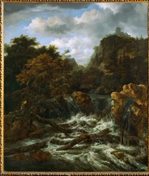 Paysage norvégien avec chute d