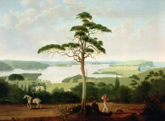Port de Sydney en direction des Heads, 1848