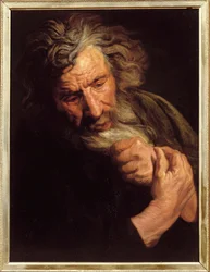 Tête de vieil homme