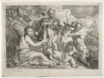 Jupiter nourri par la chèvre Almathea