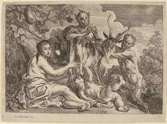 Jupiter nourri par la chèvre Amalthée