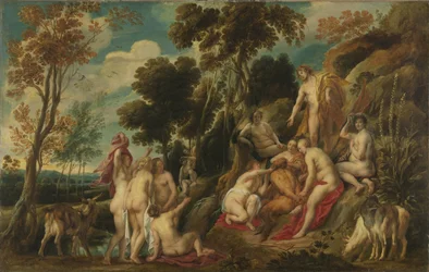 Marsyas maltraité par les muses, 1630-1640