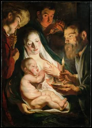 La Sainte Famille avec des bergers, 1616