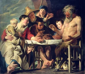 Le satyre avec les paysans