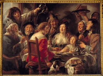 Le roi boit ou le tirage de la fève de l