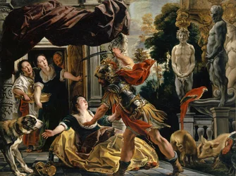 Ulysse menaçant Circé, vers 1630-35