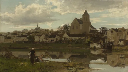 Dutch: Gezicht op Montigny-sur-Loing View of Montigny-sur-Loing