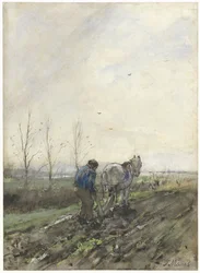 Fermier labourant