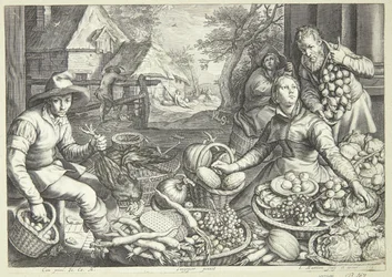 Scène de marché
