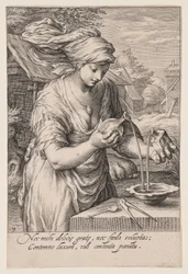La tempérance, tirée des Sept vertus