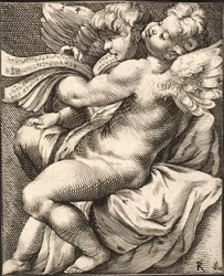 Deux putti chantant
