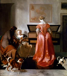 Une femme jouant d